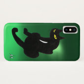 Coques Case-Mate iPhone CHAT NOIR NINJA Jade Hreen (Dos (Horizontal))