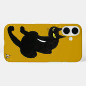 Coques Case-Mate iPhone CHAT NOIR NINJA Jaune (Verso (horizontal))