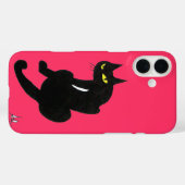 Coques Case-Mate iPhone CHAT NOIR NINJA rose (Verso (horizontal))