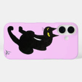 Coques Case-Mate iPhone CHAT NOIR NINJA Rose Lilac (Verso (horizontal))