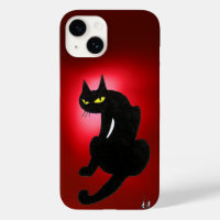 CHAT NOIR NINJA rubis rouge