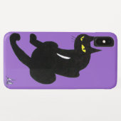 Coques Case-Mate iPhone CHAT NOIR NINJA Violet (Dos (Horizontal))