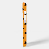 Coques Case-Mate iPhone Chat noir (orange) (Verso / Gauche)