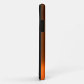Coques Case-Mate iPhone CHAT NOIR orange (Dos/Droite)