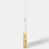 Coques Case-Mate iPhone Chat noir parmi les fleurs (Verso / Gauche)