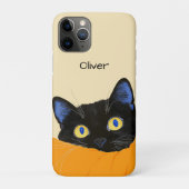 Coques Case-Mate iPhone Chat Noir qui Épie (Dos)