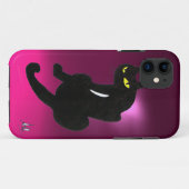 Coques Case-Mate iPhone CHAT NOIR rose (Dos (Horizontal))