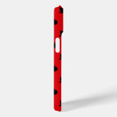 Coques Case-Mate iPhone Chat noir (rouge) (Verso / Droite)