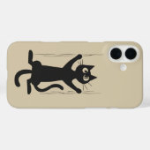 Coques Case-Mate iPhone Chat noir se tenant (Verso (horizontal))