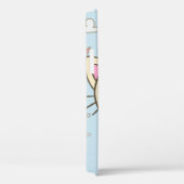 Coques Case-Mate iPhone Chat nuage de coeur texture chaton (Verso / Droite)