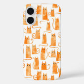 Coques Case-Mate iPhone Chat orange amusant (Verso)