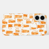 Coques Case-Mate iPhone Chat orange amusant (Verso (horizontal))