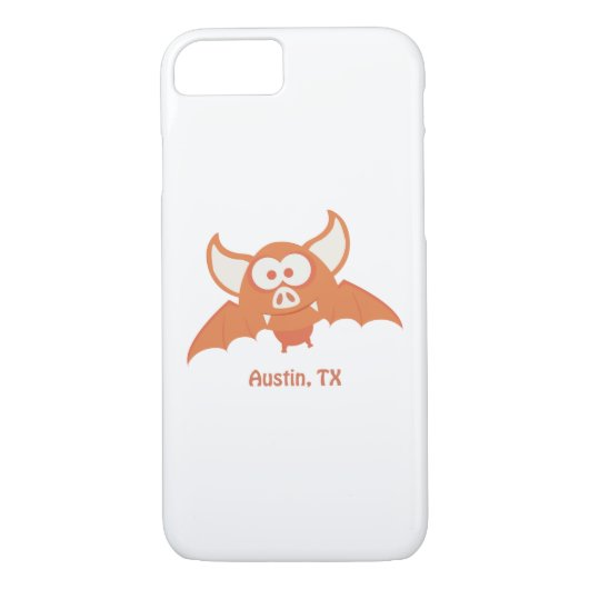 Coques Case-Mate iPhone Chat orange - Austin, TX (Dos)