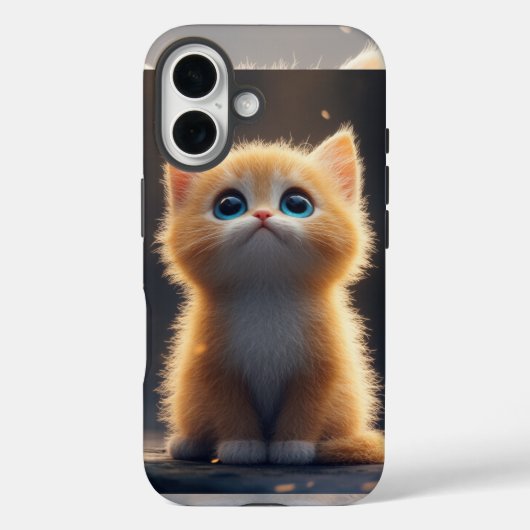Coques Case-Mate iPhone Chat orange mignon (Verso)