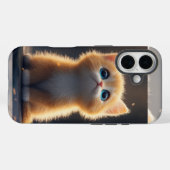 Coques Case-Mate iPhone Chat orange mignon (Verso (horizontal))