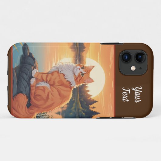 Coques Case-Mate iPhone Chat orange par lac (Dos (Horizontal))