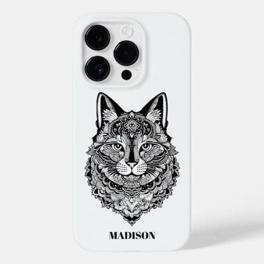 Coques Case-Mate iPhone Chat ornemental texte personnalisé (Verso)