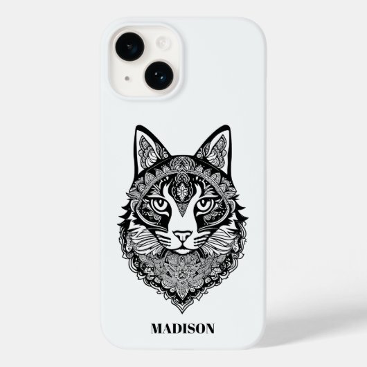Coques Case-Mate iPhone Chat ornemental texte personnalisé (Verso)