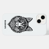 Coques Case-Mate iPhone Chat ornemental texte personnalisé (Verso (horizontal))