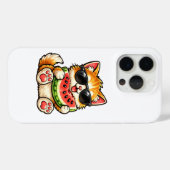 Coques Case-Mate iPhone Chat pastèque cool (Verso (horizontal))