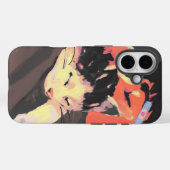 Coques Case-Mate iPhone Chat peint douillet et personnage d'illustration A (Verso (horizontal))