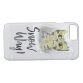 Coques Case-Mate iPhone Chat peint Slogan Folk Art Design (Dos (Horizontal))