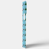 Coques Case-Mate iPhone Chat persan de Noël, Père Noël Floral Kitty persan (Verso / Droite)