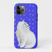 Coques Case-Mate iPhone Chat perse à points blancs (Dos)
