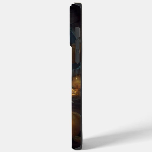 Coques Case-Mate iPhone Chat perse d'Halloween avec effroi Citrouille (Verso / Gauche)