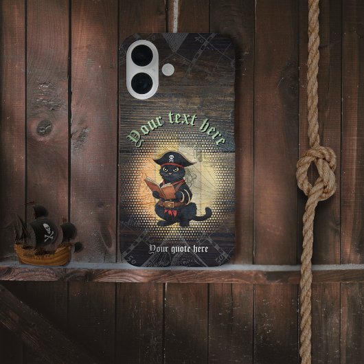 Coques Case-Mate iPhone Chat pirate curieux déchiffrant d'anciens mystères