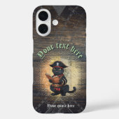 Coques Case-Mate iPhone Chat pirate curieux déchiffrant d'anciens mystères (Verso)