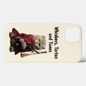 Coques Case-Mate iPhone Chat plié écossais avec Bagpipes Téléphone (Verso (horizontal))