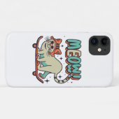 Coques Case-Mate iPhone Chat qui fait du skate Meow (Dos (Horizontal))