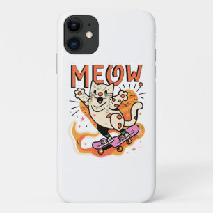 Case-Mate iPhone Case Chat qui patine Miaou