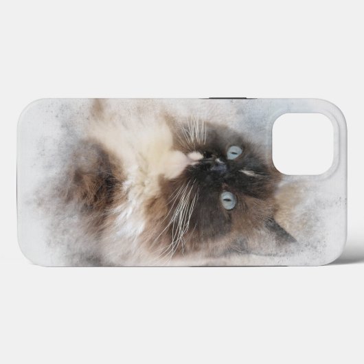 Coques Case-Mate iPhone Chat Ragdoll Abstrait (Verso (horizontal))