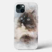 Coques Case-Mate iPhone Chat Ragdoll Abstrait (Verso)
