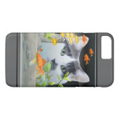 Coques Case-Mate iPhone Chat scrutant dans l'aquarium (Dos (Horizontal))