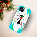 Case-Mate iPhone Case Chat Siamese Retro Christmas<br><div class="desc">Ce chat branché rétro siamois en forme de sablier est une façon délicieuse de décorer votre iPhone!</div>