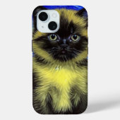 Coques Case-Mate iPhone Chat siamois Nuit étoilée de Van Gogh (Verso)