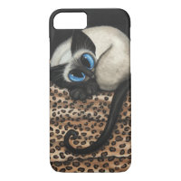 Chat siamois par cas de l'iPhone 7 de Bihrle