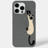 Coques Case-Mate iPhone Chat siamois suspendu | Chat drôle (Verso)