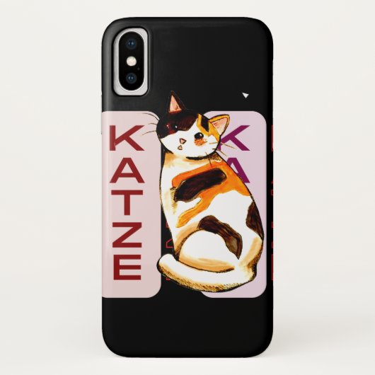 Coques Case-Mate iPhone Chat, Simple Cute Saint-Valentin Cadeau pour Maman (Dos)