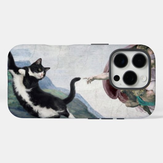 Coques Case-Mate iPhone Chat smoking Touchant la Patte Divine (Verso (horizontal))