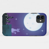 Coques Case-Mate iPhone Chat sous le clair de lune (Dos (Horizontal))