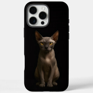 Coques iPhone 16 Pro Max Chat Sphynx Noir 4 Luxe iPhone 16 Pro Max