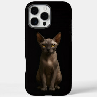 Coques iPhone 16 Pro Max Chat Sphynx Noir 4 Luxe iPhone 16 Pro Max