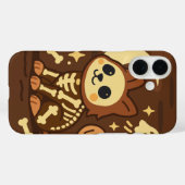 Coques Case-Mate iPhone Chat squelette effrayant et fantôme (Verso (horizontal))