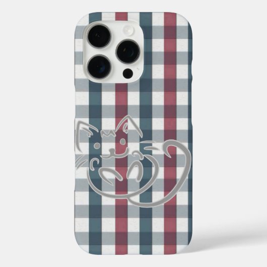 Coques Case-Mate iPhone Chat sur plaque rouge et bleue (Verso)