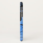 Coques Case-Mate iPhone Chat sur une lune bleue fil (Dos/Gauche)