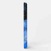 Coques Case-Mate iPhone Chat sur une lune bleue fil (Dos/Gauche)